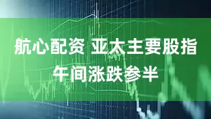 航心配资 亚太主要股指午间涨跌参半