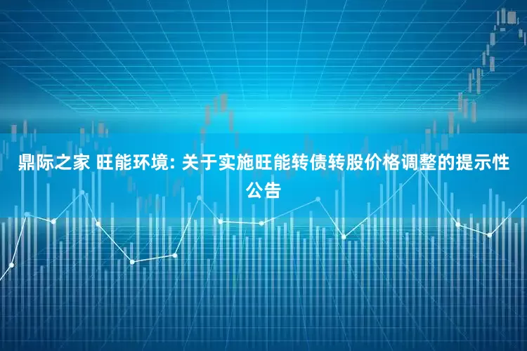 鼎际之家 旺能环境: 关于实施旺能转债转股价格调整的提示性公告